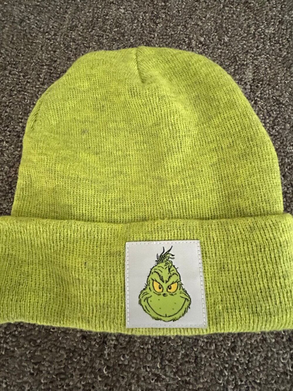 "The Grinch" Knitted Beanie Cap